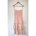 CAPULET Quinn Pink and White Gingham Chiffon Midi SIZE XS