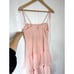 CAPULET Quinn Pink and White Gingham Chiffon Midi SIZE XS