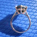 4.85ct 100% REAL NATURAL BLACK DIAMOND RING, CERTIFICATE,FR EE DIA TESTER Size 7