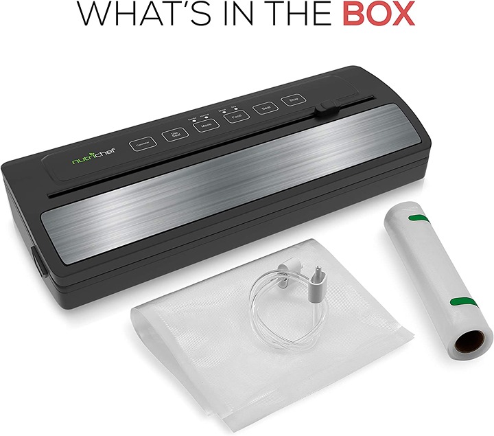 NutriChef Vacuum Sealer | Automatic Vacuum Air Sealing System Kit (Unused)