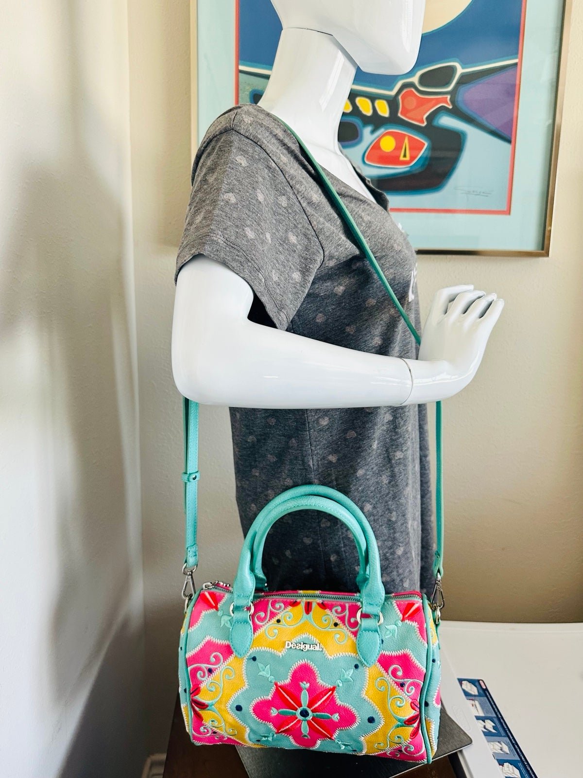 Desigual Two Way Boston Bag