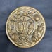Vintage SIGNED Brass Belt Buckle 1888 Nautical Seahorse Sea Shells Starfish MBL