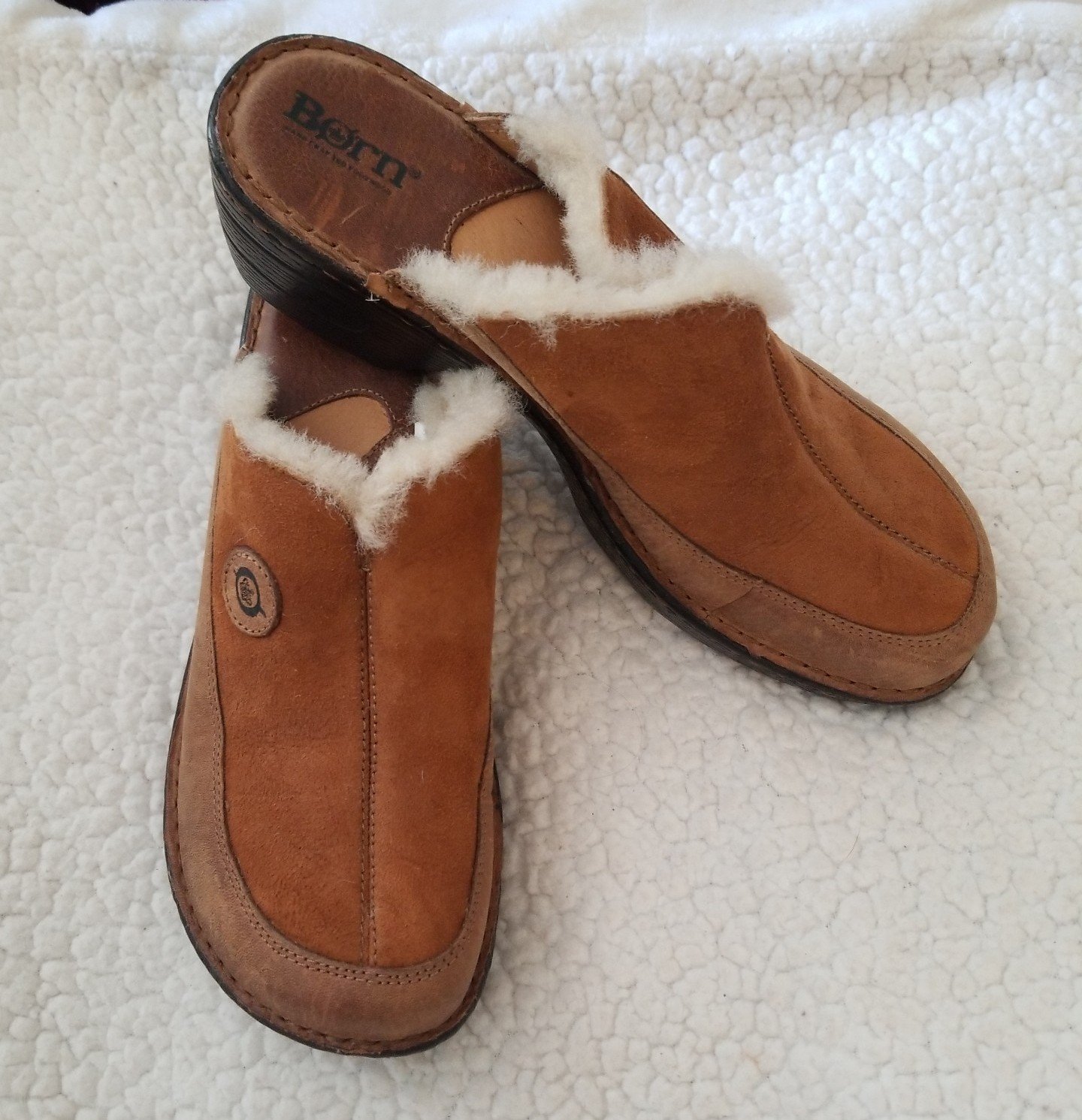 Born Slides, Fur Lined, Womens size 9