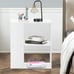 End Table with Shelves 3-Tier Open Storage,W/Foot Pads, Side Table Nightstand