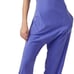 FP Movement by Free People Womens Hot Shot V Neck Open Back Jumpsuit Blue sz L