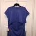 FP Movement by Free People Womens Hot Shot V Neck Open Back Jumpsuit Blue sz L