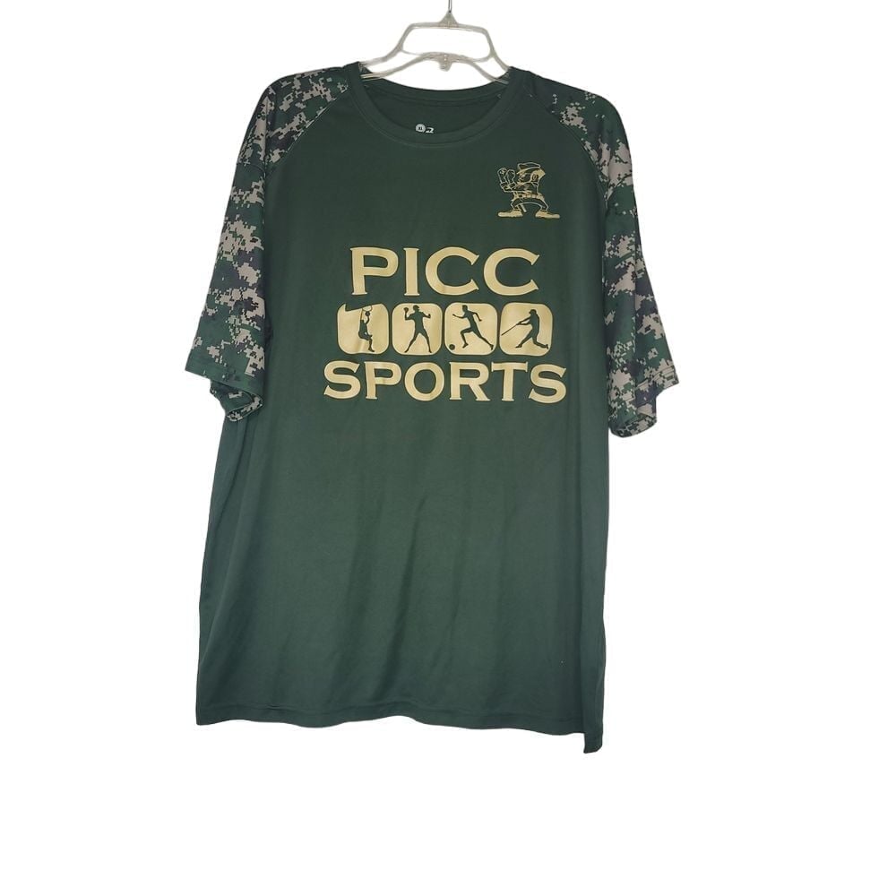 Badger Sports PICC Men's Sports Camo Jersey Green XL Blokecore Y2K