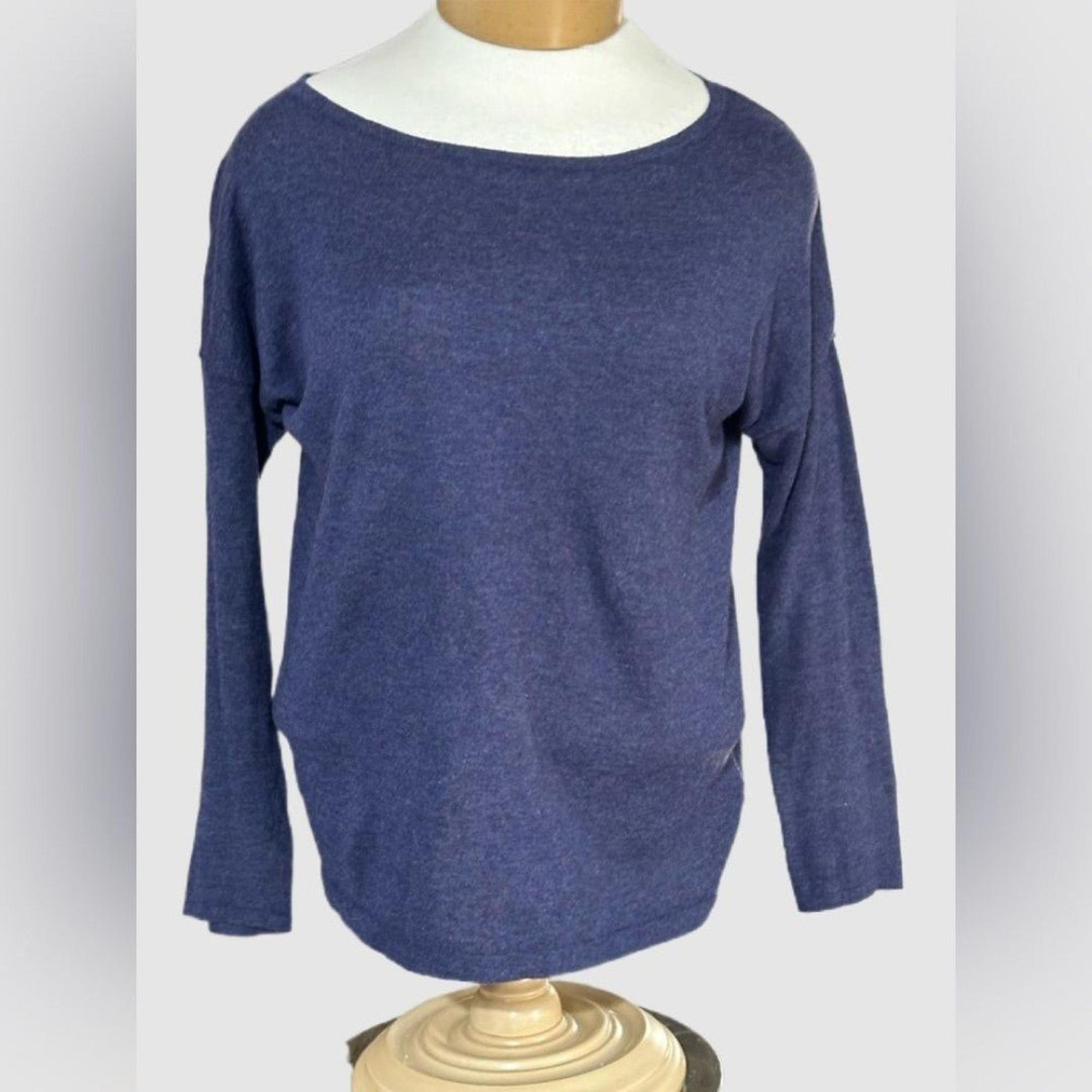 Patagonia Women’s Sweater S Organic Cotton Blend Navy Blue Heather knit