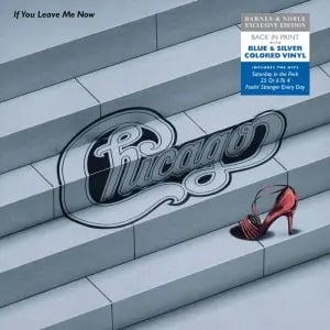 Brand New and Sealed Chicago If You Leave Me Now Blue & Silver Vinyl LP