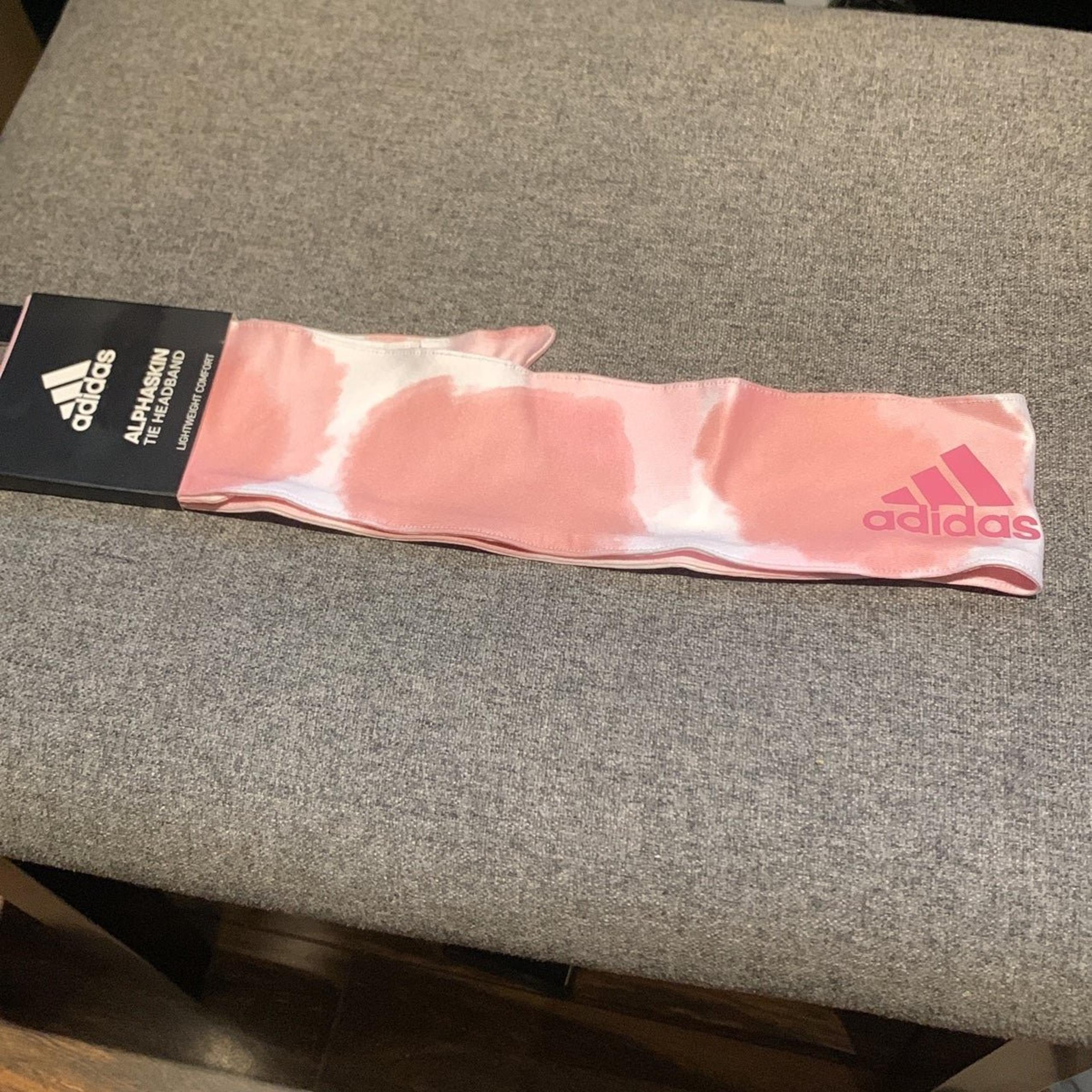 Adidas Alphaskin Mauve/White Tie Headband