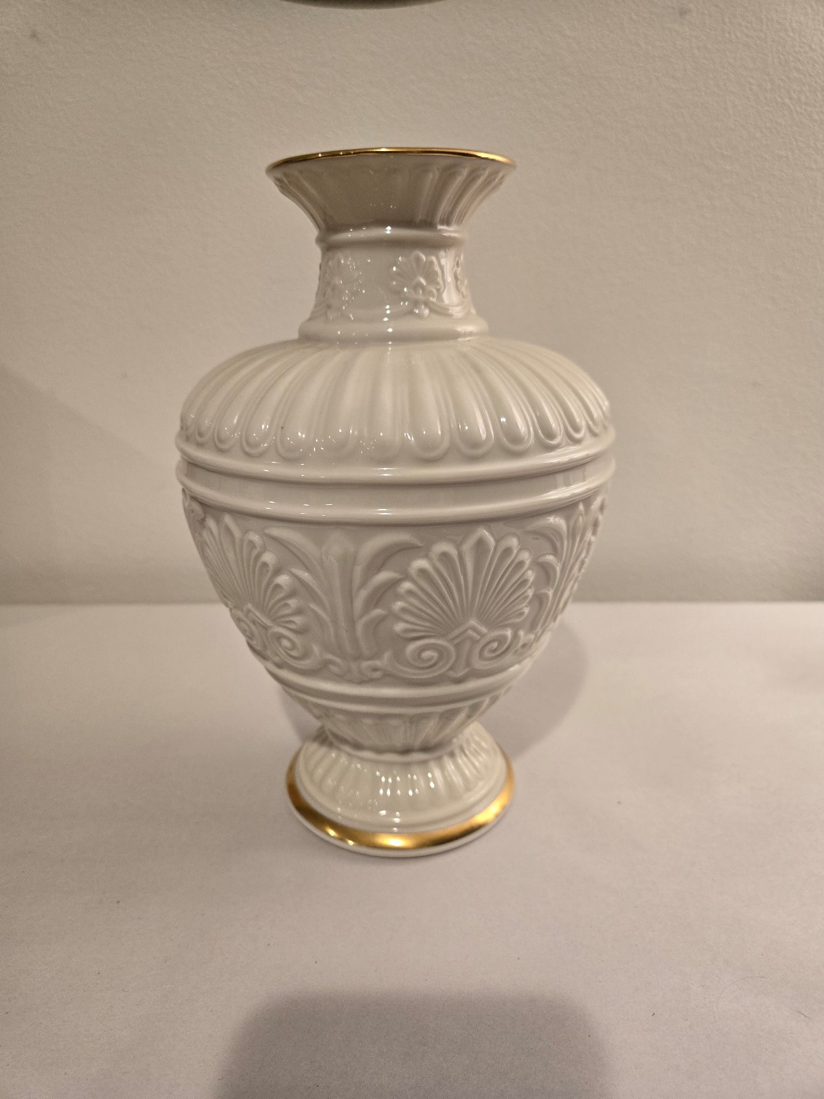 Lenox Athenian Collection Cream Gold Trim Roman Greek Vase 9