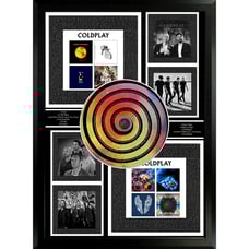 Coldplay - Framed CD Poster, Alternative Rock, 'Parachutes', 'A Rush of Blood