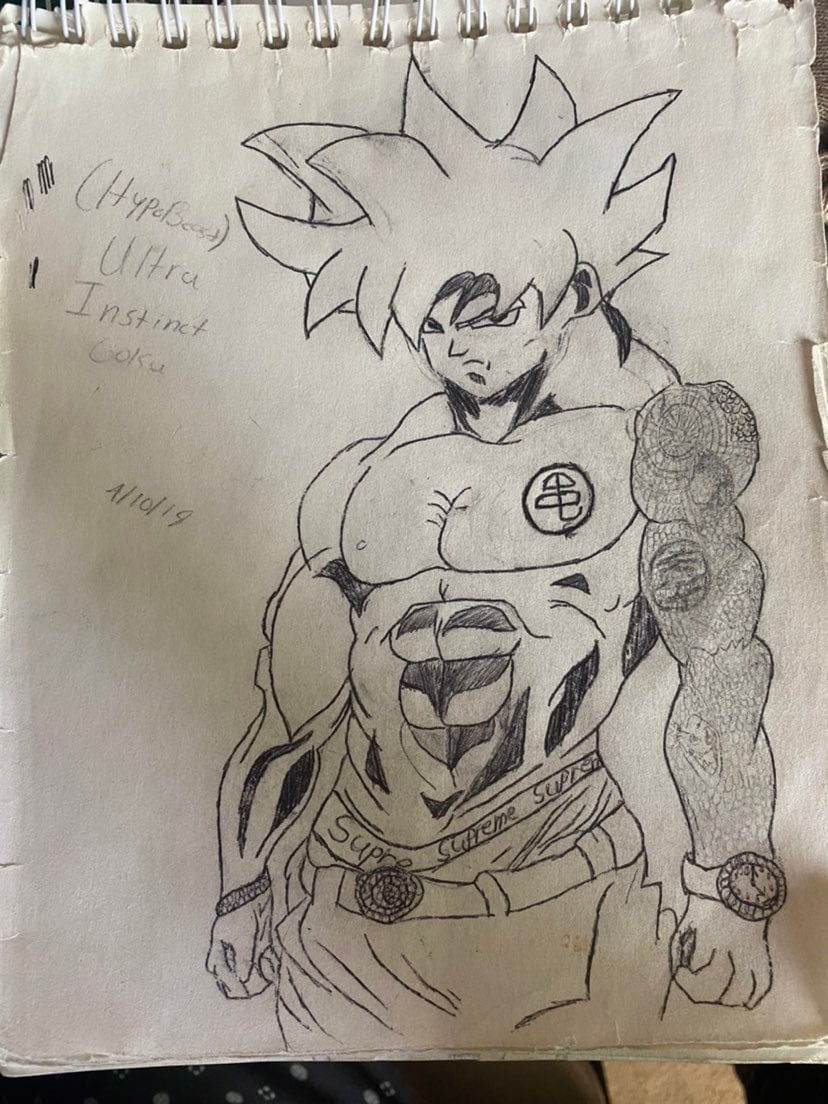Hypebeast Goku Drawing