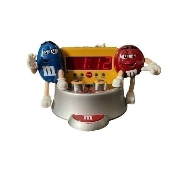 M&M's Vintage Collectable AM/FM Alarm Clock Working Condition