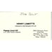 Henry LaMotte Hapag-Lloyd Ag Houston Vintage Business Card SC9-B2