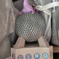 Disney Spaceship Earth with Figment Epcot 40th Anniversary Light-Up Ornament New