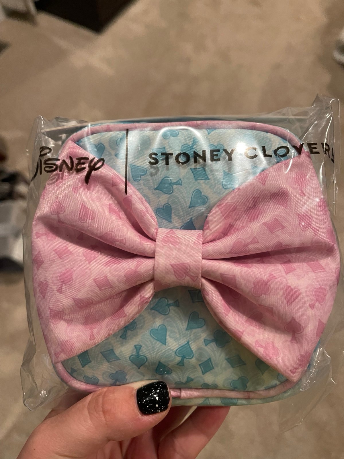 Stoney clover mini pouch with bow - Alice in wonderland