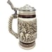 Vintage Avon Beer Stein Cattle Drive Chuck Wagon Scene Pewter Lid JE380