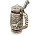 Vintage Avon Beer Stein Cattle Drive Chuck Wagon Scene Pewter Lid JE380