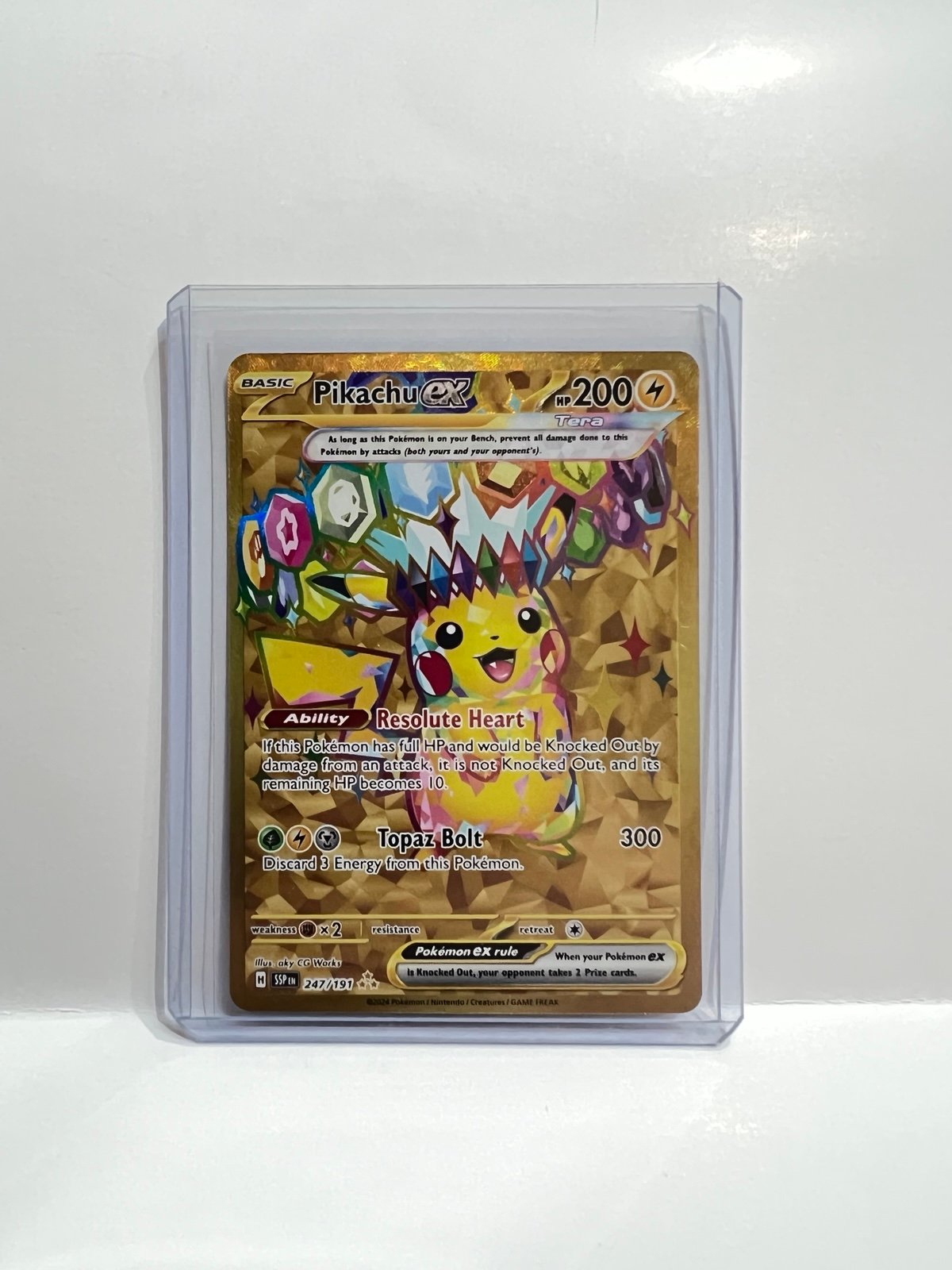 Pokémon Pikachu EX 247/191 GOLD (SEE DESCRIPTION)