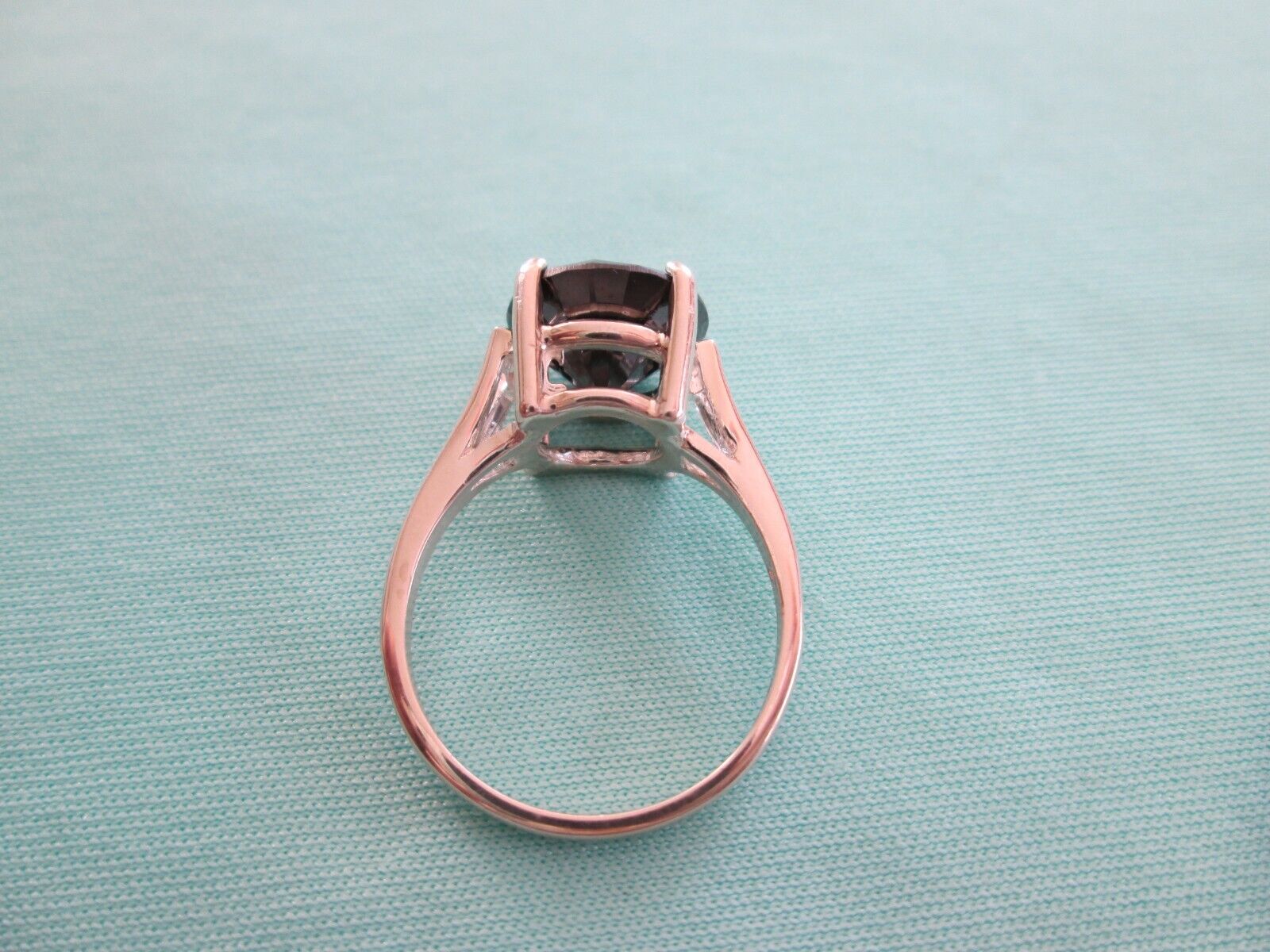 4.48ct 100% NATURAL REAL BLACK DIAMOND RING,FREE DIA TESTER, CERTIFICATE,SI ZE 9