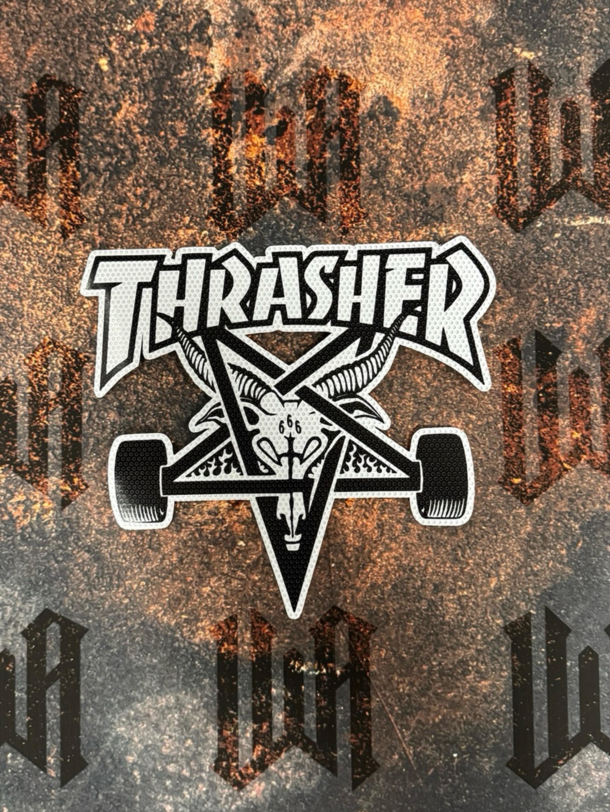 Thrasher View Through Window Decal
