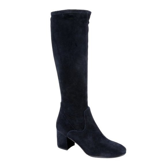 LePepe Blue Elastic Suede knee high Boot