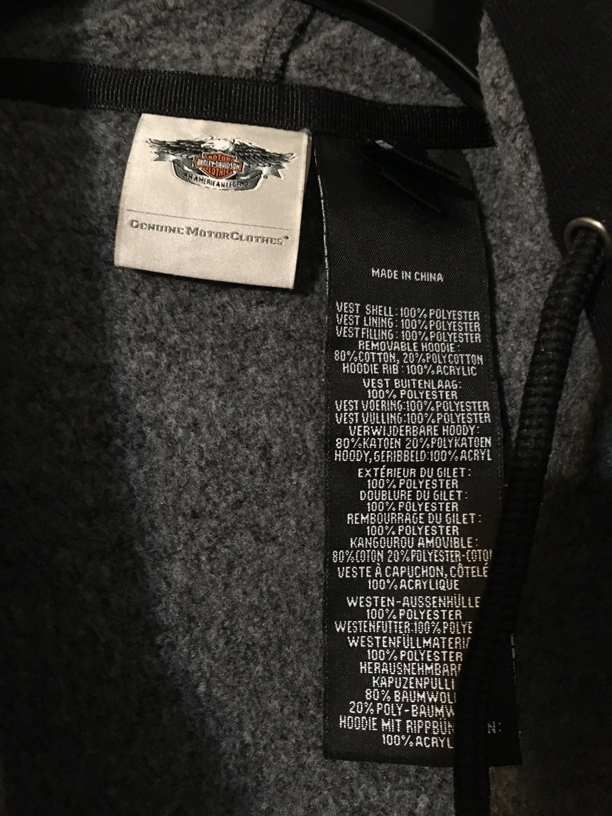 Rare Harley-Davidson Vest & selling Hoodie Jacket