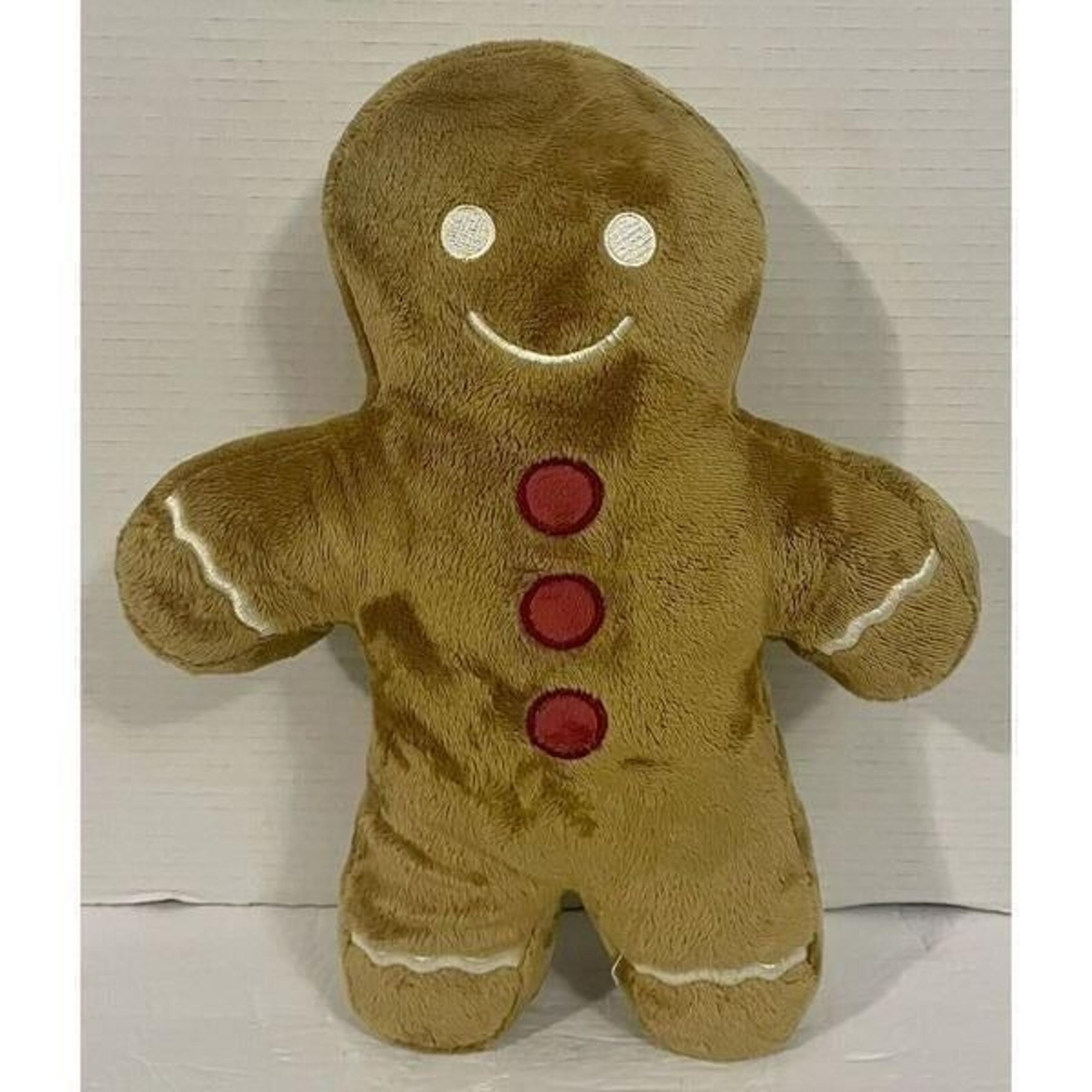 Christmas Gingerbread Man Pillow Target Bullseye Playground NWOT