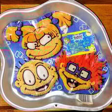 Vintage Nineties Rugrats Wilton Cake Pan (w/ INSERT!) - 1998 Nickelodeon