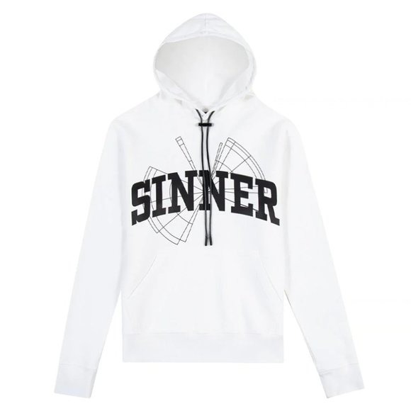 350 NWT RtA DION SINNER WHITE HOODIE SZ XS