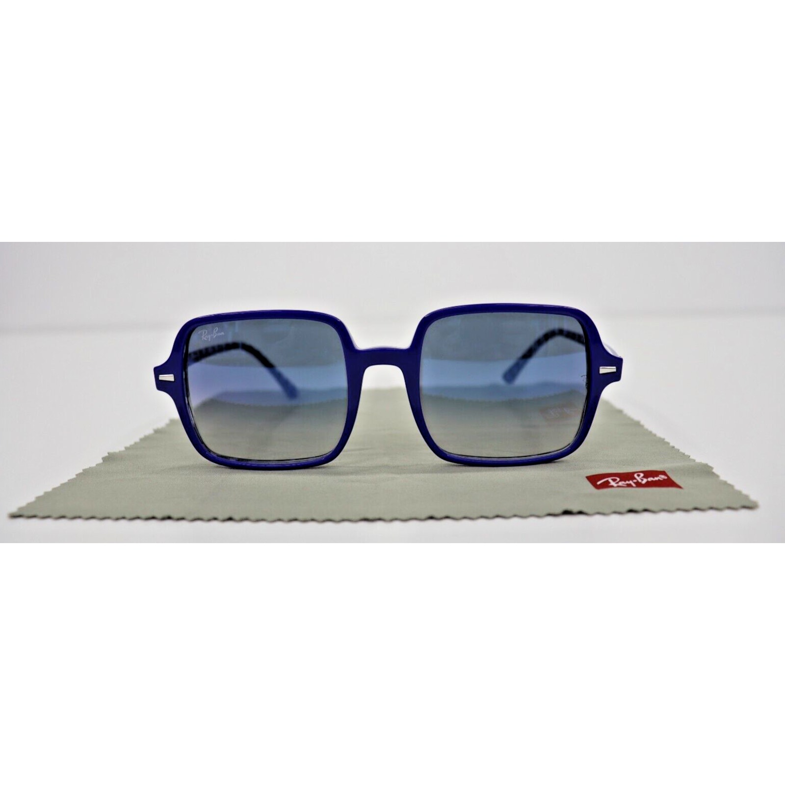 Ray-Ban Square II Sunglasses Blue RB 1973 Square II 1319/3F 53 20 Made in Italy