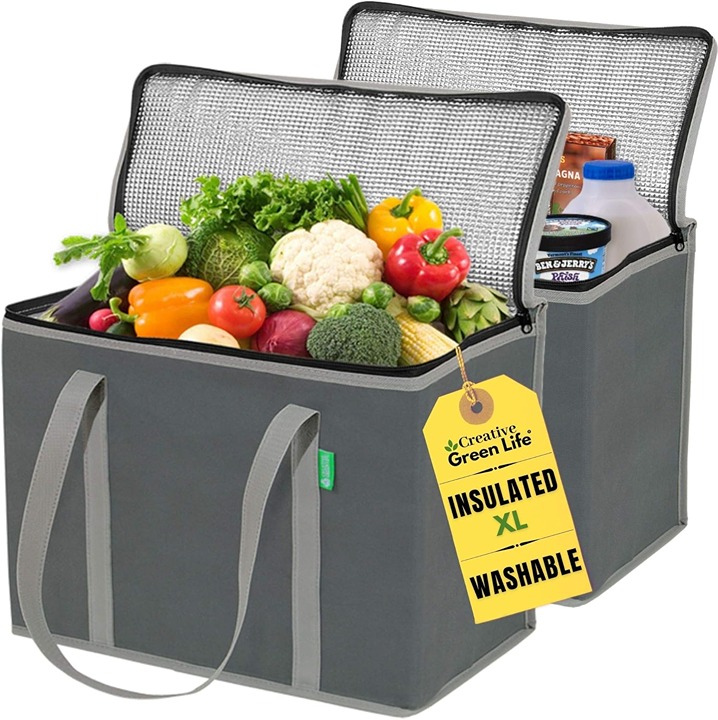 Cooler Bags with Hard Bottom Premium Quality 2-Pack