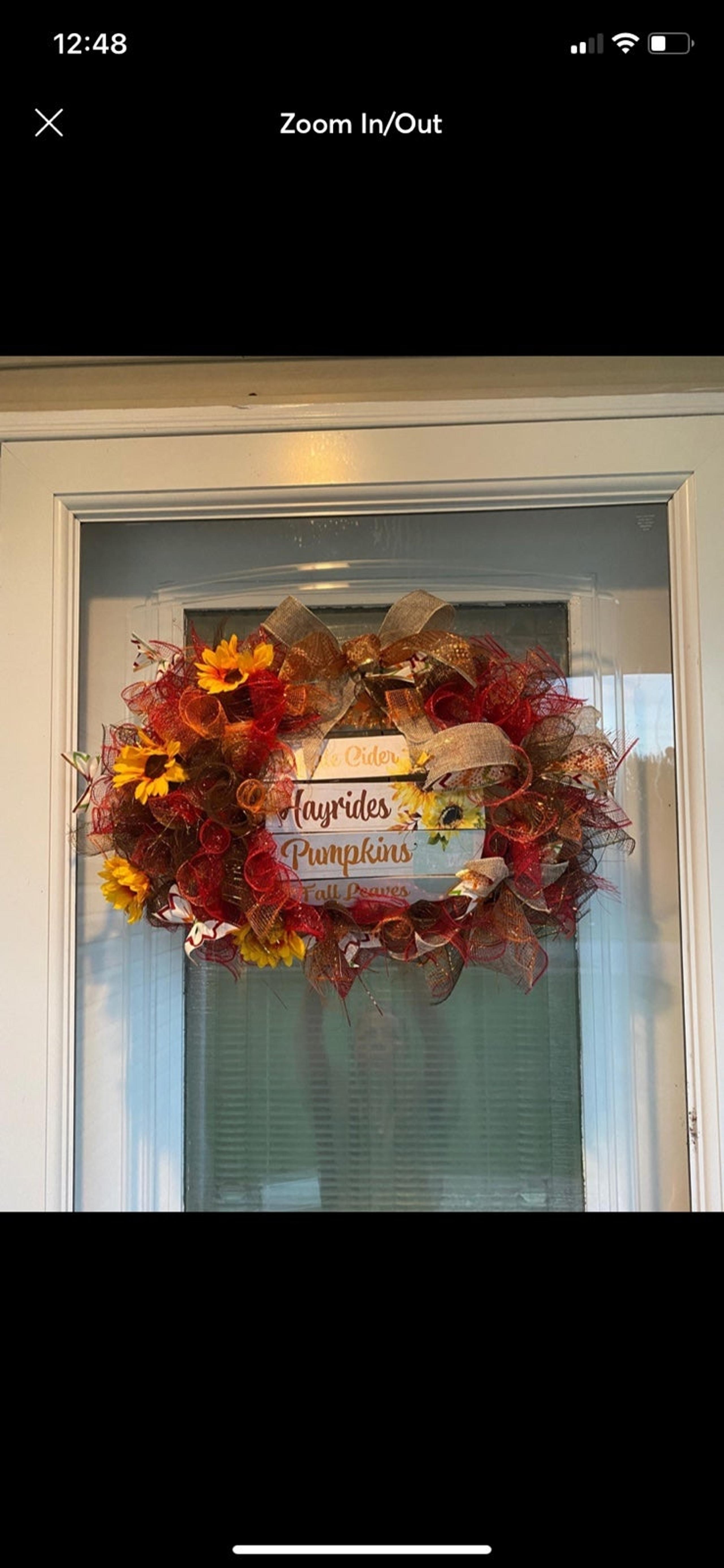 Fall Deco Mesh Wreath