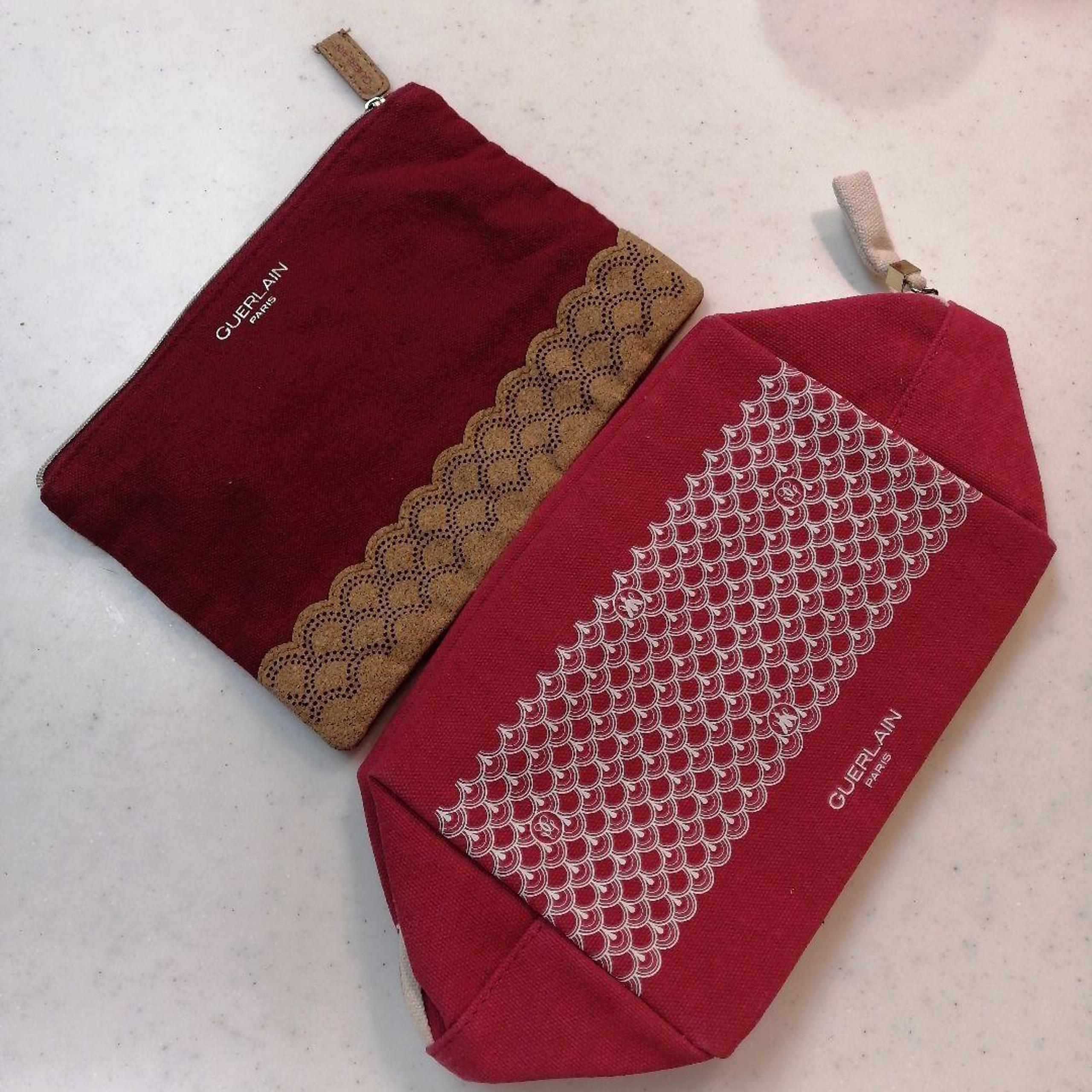 Guerlain Pouch Set of 2, Department Store Cosmetics, Novelty