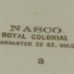 Vintage Nasco China Royal Colonial oval serving platter