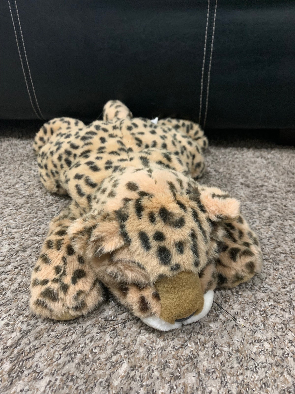Vintage 1988 Purr-Fection by MJC Leopard Cheetah Cat Plush Pillow.