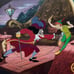 Disney PETER PAN VS CAPTAIN HOOK Sericel Animation Art Serigraph Cel