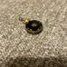 Vintage André Rivalle 17 Jewel Swiss Made Black Enamel Gold Gilt Pendant Watch