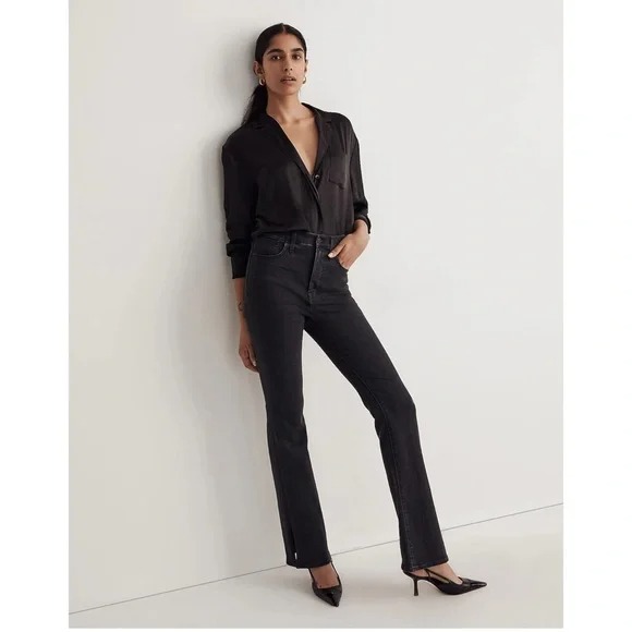 Madewell Skinny Flare Jeans in Bellhaven Wash: Slit-Hem Edition 23