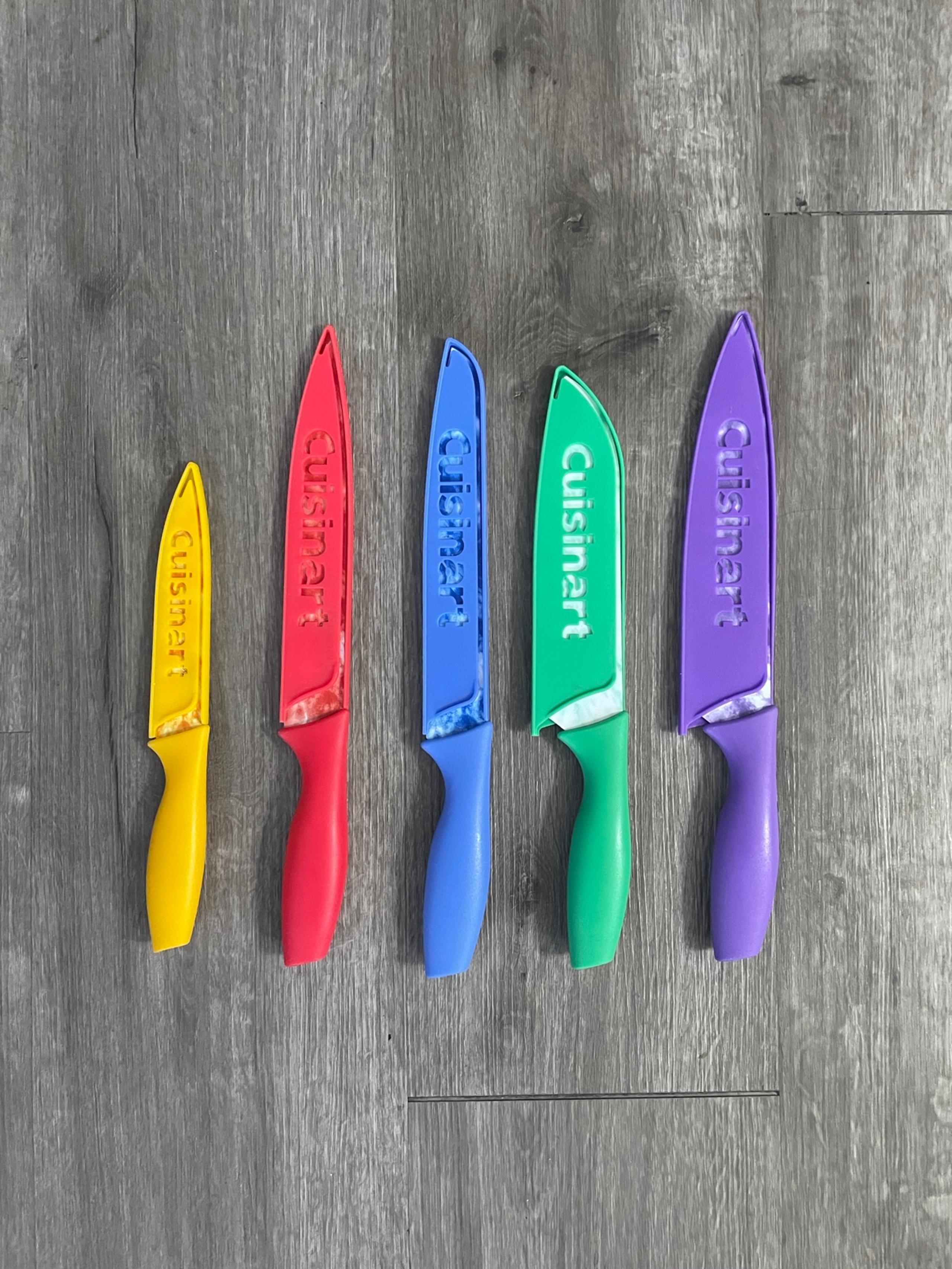 Set of Cuisinart Tie - Dye Kitchen Knives