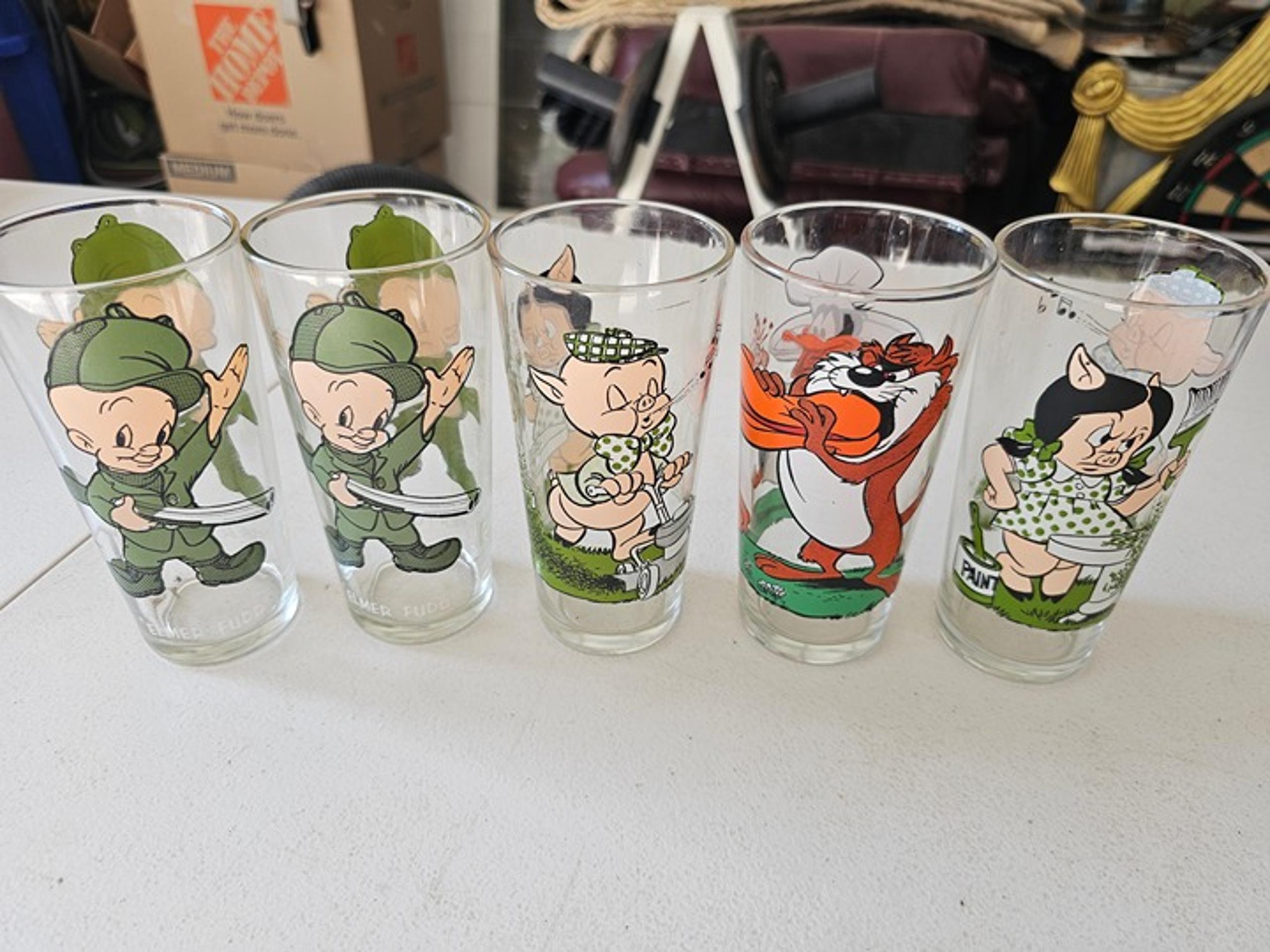 Vintage Warner Bros Pepsi Collector's Series Glasses (Set of 4)
