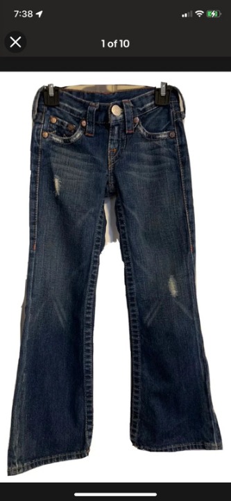 Girls True Religion Bobby Bootcut Jeans Pants sz 4
