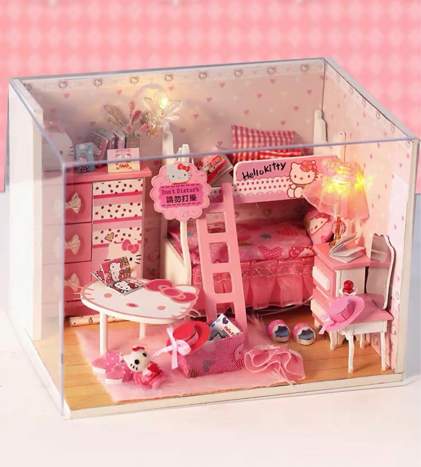 Hello Kitty Sanrio diy light up toy room kit