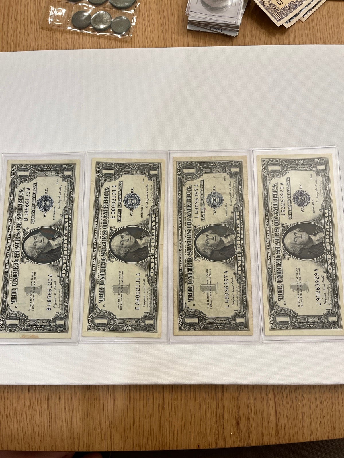 Silver certificates pack of 4