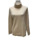 Talbots Cashmere Pullover Turtleneck Sweater with Gold Metallic Highlights