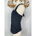 Vintage Fredericks of Hollywood Black halter top women's ruched front M