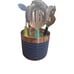 Fiesta Cocktail And Utensil Caddy 5 Piece Stainless Blue With Colorful Utensils