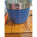 Fiesta Cocktail And Utensil Caddy 5 Piece Stainless Blue With Colorful Utensils