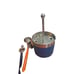 Fiesta Cocktail And Utensil Caddy 5 Piece Stainless Blue With Colorful Utensils